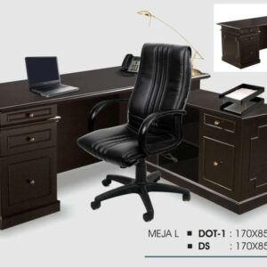 Meja Kantor Donati Meja L type DOT - 1 (Melamic Series)